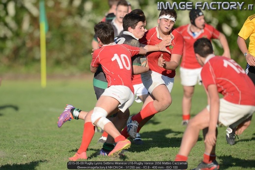 2015-05-09 Rugby Lyons Settimo Milanese U16-Rugby Varese 2058 Matteo Cazzamali